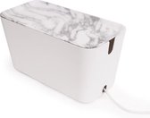 Bosign opbergbox voor kabels XXL | wit / marmer