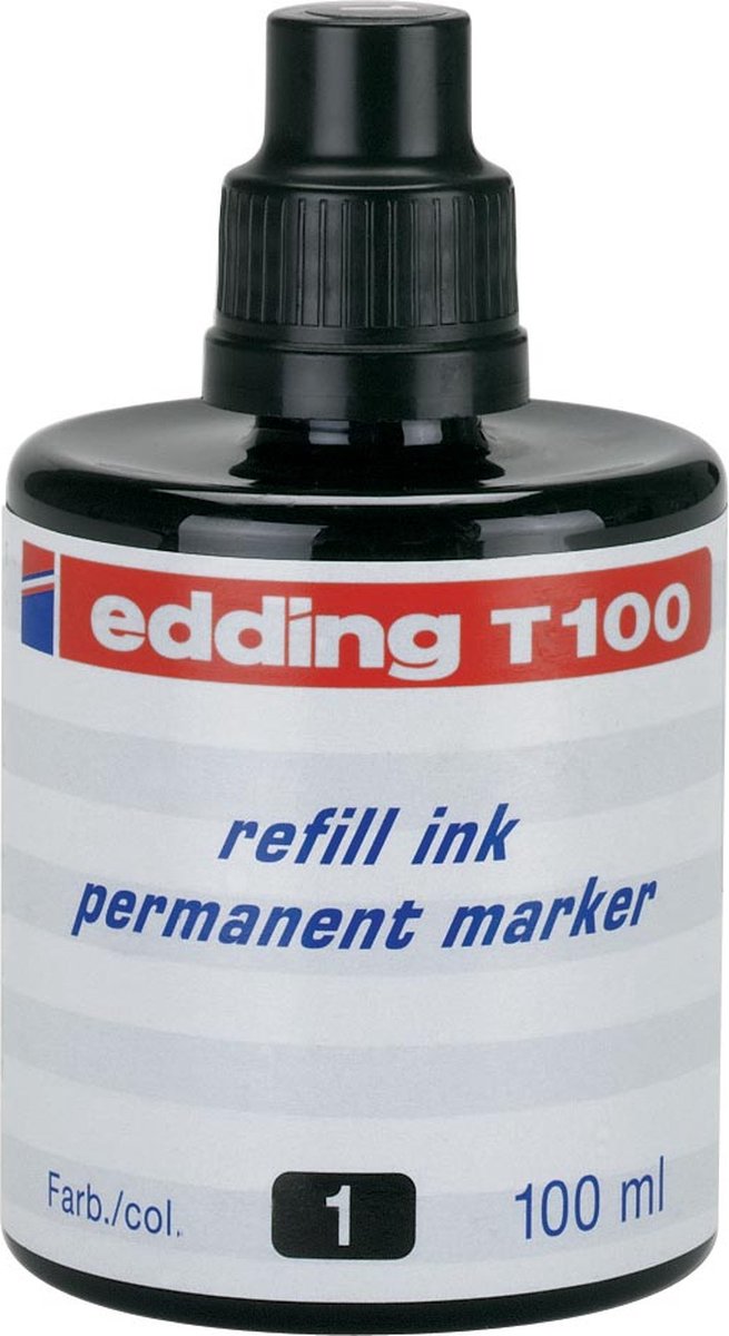 10x Edding navulinkt voor permanent markers e-T100 zwart
