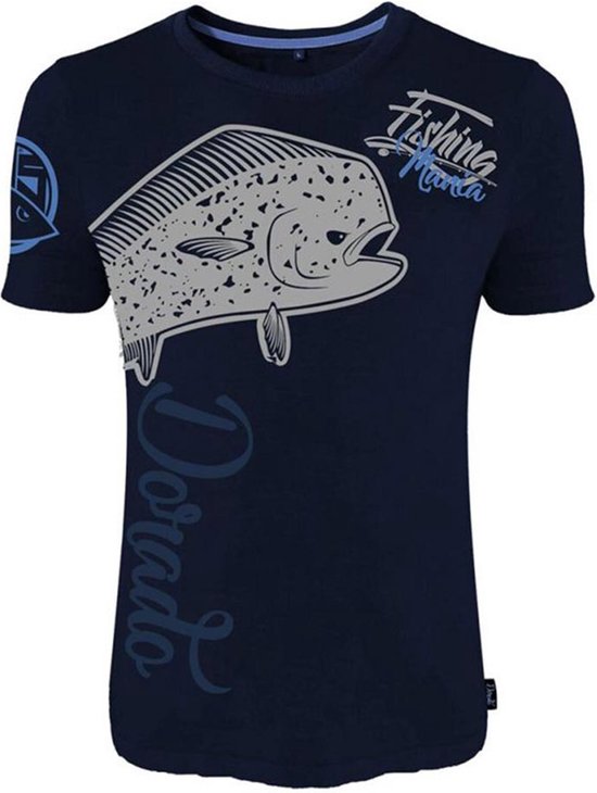 Foto: Hotspot design t shirt fishing mania dorado blue maat l