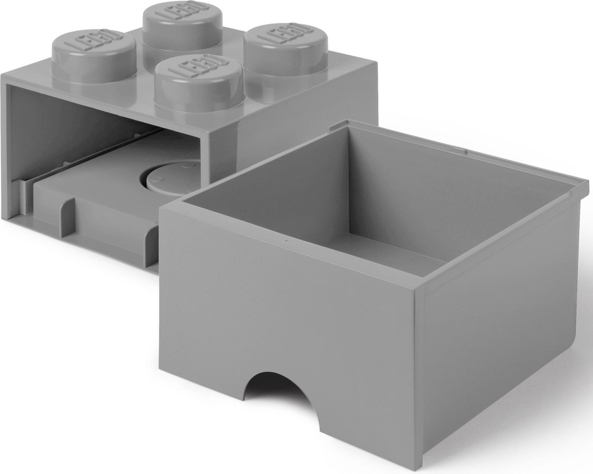 Room Copenhagen LEGO Brick Drawer 4 Grijs opbergdoos thumbnail 3