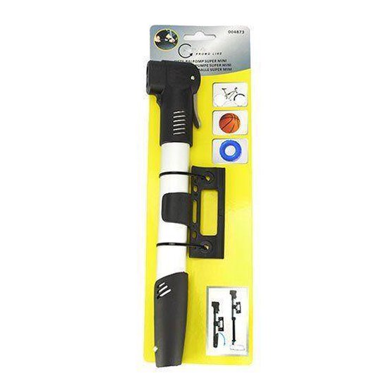 Benson Compacte fietspomp - universele steun - lichtgewicht - grijs/zwart van Benson — afbeelding 3