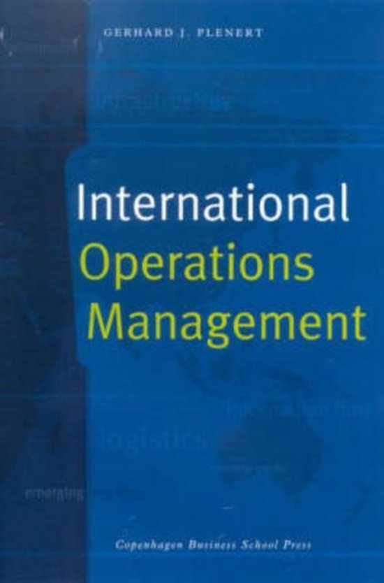 International Operations Management - cover