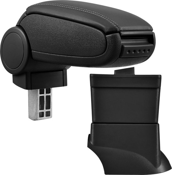 [pro.tec] ® Accoudoir-Fiat 500-2007-simili cuir-noir