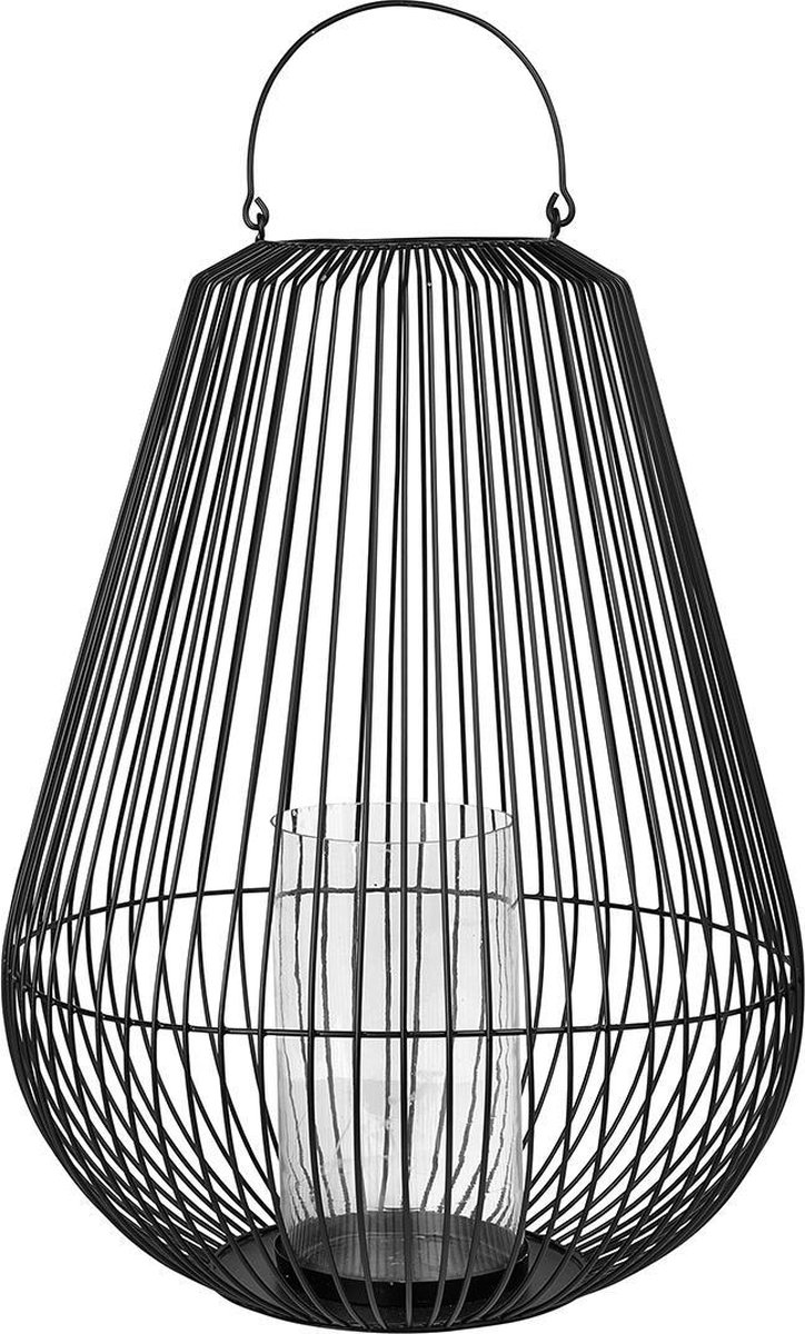 Blomus NIDEA windlicht / lantaarn zwart staal Ø53 cm (65759) Large
