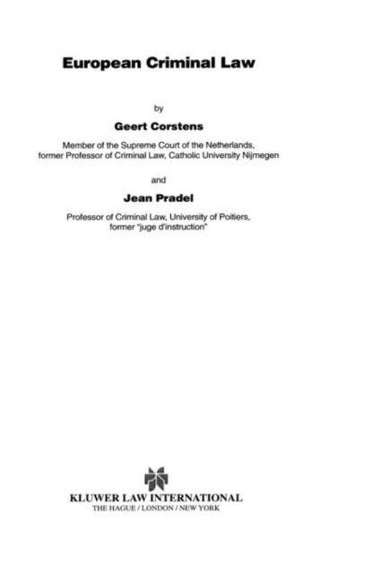 European Criminal Law