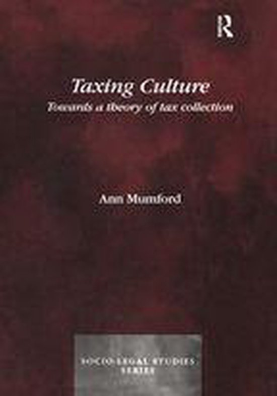 Socio-Legal Studies - Taxing Culture - cover