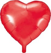 Folieballon Hart Rood - 45 Centimeter