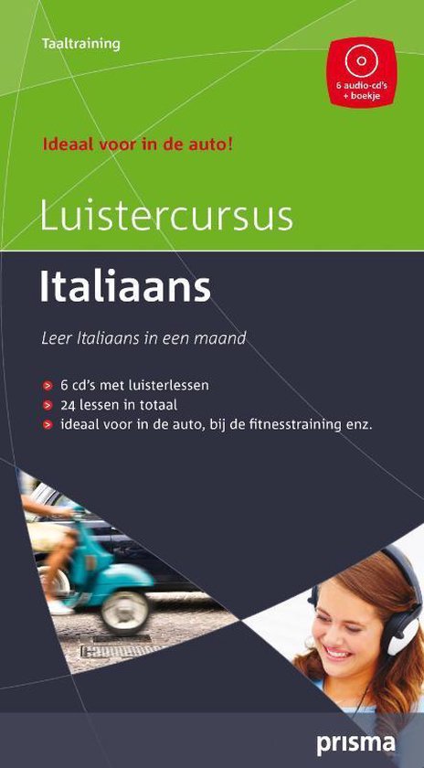 Cover van het boek 'Luistercursus Italiaans + instructieboekje' van Willy Hemelrijk