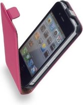 Pearlycase Echt leder flip case Y hoesje Roze voor Apple iPhone 5/5S
