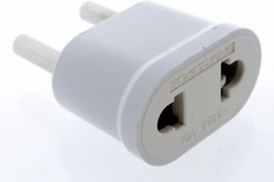 USA naar Europa (EU) Adapter verloop stekker Wit | bol.com