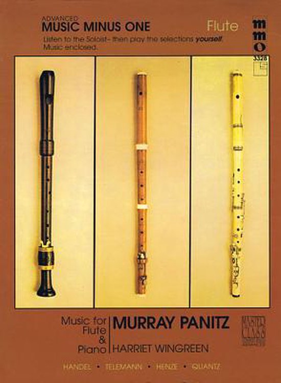 Advanced Flute Solos Volume 3, Music Minus One 9781596153042