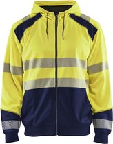 Blaklader Hooded sweatshirt High Vis - High Vis Geel/Marineblauw - 3XL