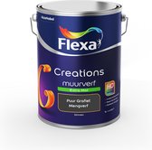 Flexa Creations Muurverf - Extra Mat - Mengkleuren Collectie -Puur Grafiet  - 5 liter