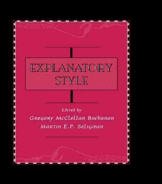 Explanatory Style - cover