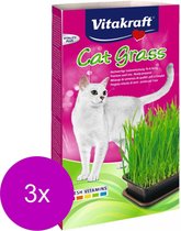 Vitakraft Cat Gras - Kattensnack - 3 x Natuur 120 g