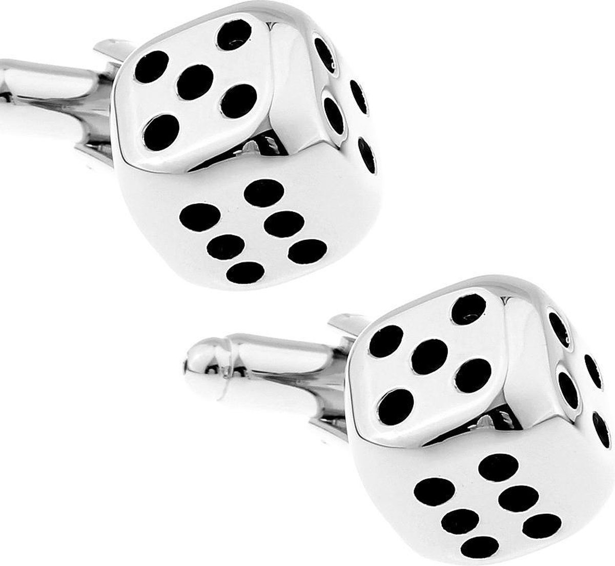Amanto Manchetknopen Arvan - 316L Staal - Dobbelstenen - ∅16.5mm