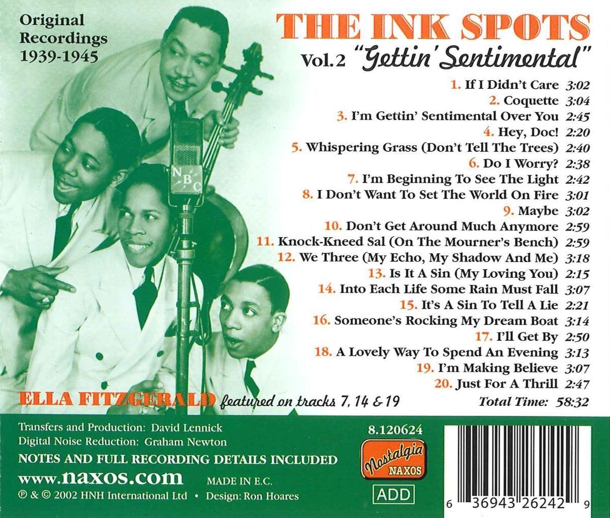Ink Spots Volume 2 (CD), Ink Spots Muziek