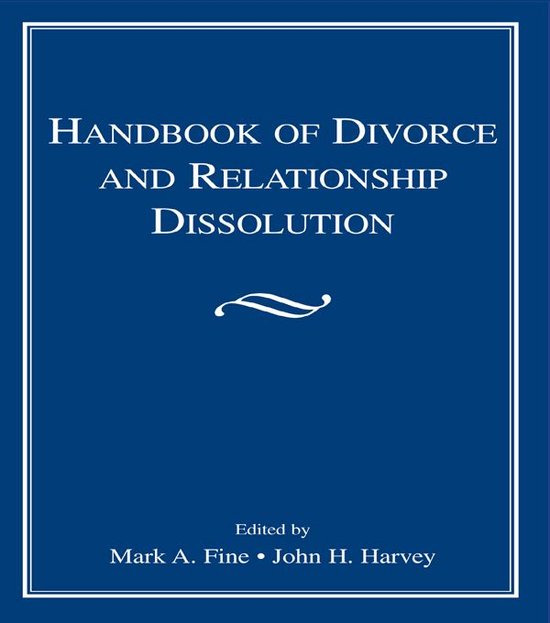 Handbook of Divorce and Relationship Dissolution - cover