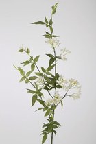 Kunstbloem - Jasmijn - topkwaliteit decoratie - 2 stuks - zijden bloem - Wit - 109 cm hoog