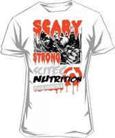 Scitec - Tee - T-Shirt - korte mouw - Scary Strong - M - Wit