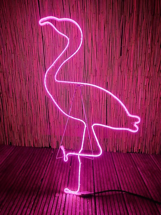 Travel United Flamingo LED lamp | 90x52cm Roze | Voor binnen en buiten  gebruik |... | bol.com