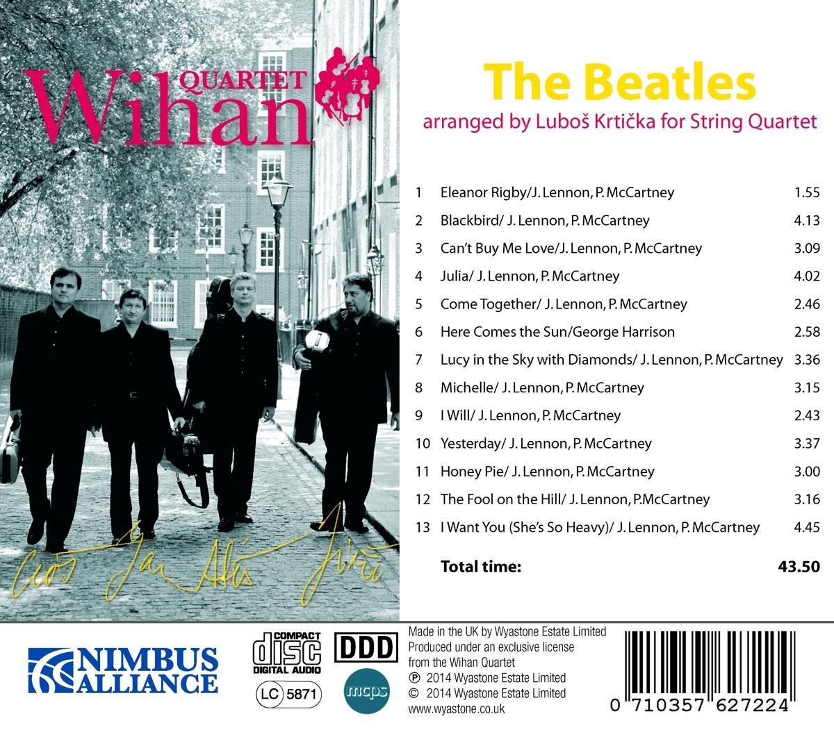 The Beatles Arranged For String Quartet, The Wihan Quartet CD (album