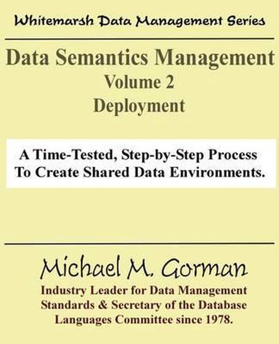 Data Semantics Management, Volume 2, Deployment - cover