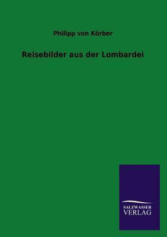 Reisebilder aus der Lombardei - cover
