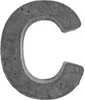 Betonnen letter C | huisnummer Beton letter C