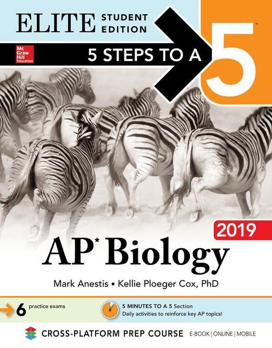 5 Steps to a 5: AP Biology 2019 Elite Student Edition - cover