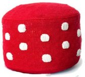 Anne-Claire Petit Dots Poef rood