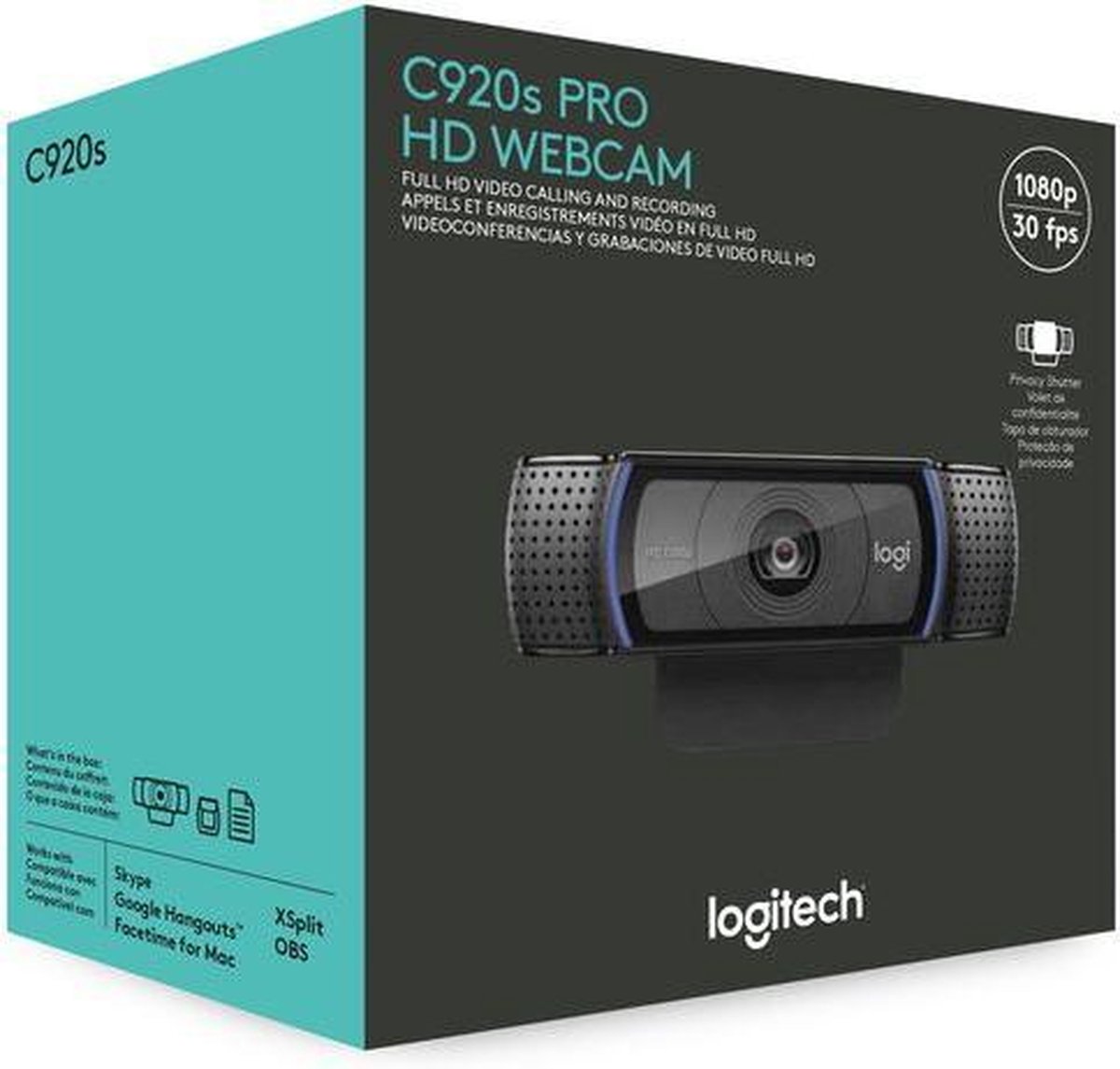 Bol Com Logitech C920s Hd Pro Webcam