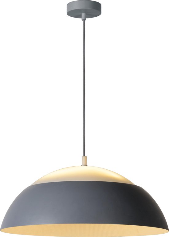 Lucide ELVERUM - Hanglamp - Ø 65 cm - LED - 1x39W 2700K - Grijs | bol.com