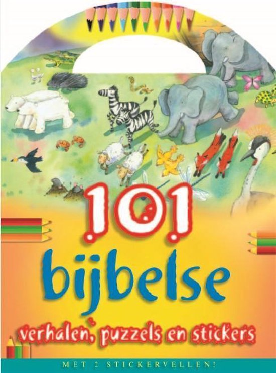 Cover van het boek '101 bijbelse verhalen, puzzels en stickers' van Bethan James