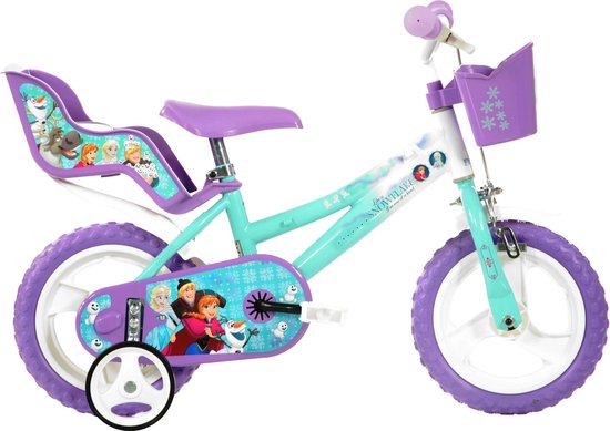 Dino Bikes Disney Frozen Kinderfiets Meisjes - 12 inch - Mintgroen | bol.com