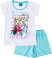 Disney-Frozen-Pyjama-met-korte-mouw-wit-maat-140