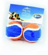 Duvoplus - Speelgoed - Apporteer Speelgoed - Tennisbal Dog & Cat S - 4ST - Ø4,2CM Oranje/blauw