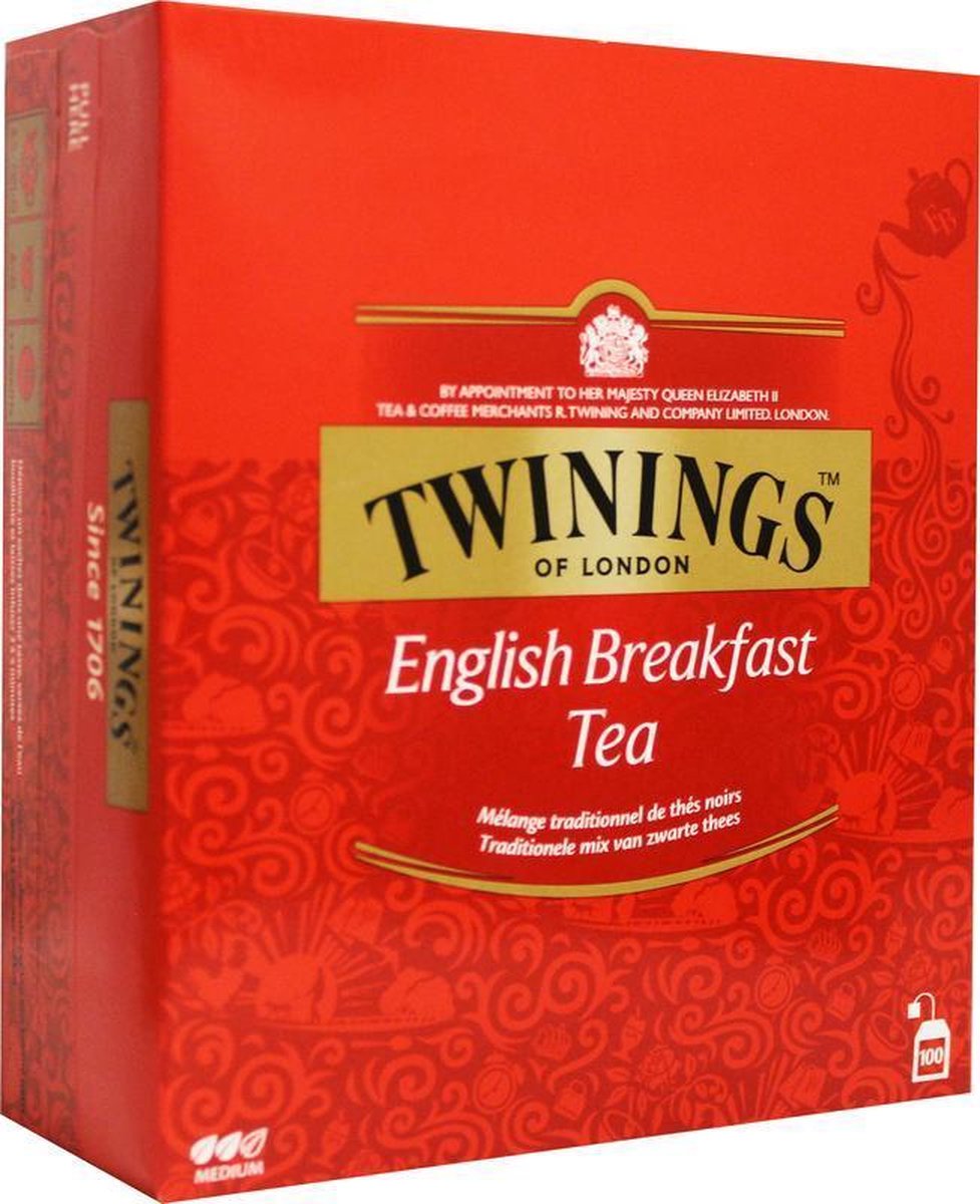 Twinings English breakfast tag 100 stuks bol