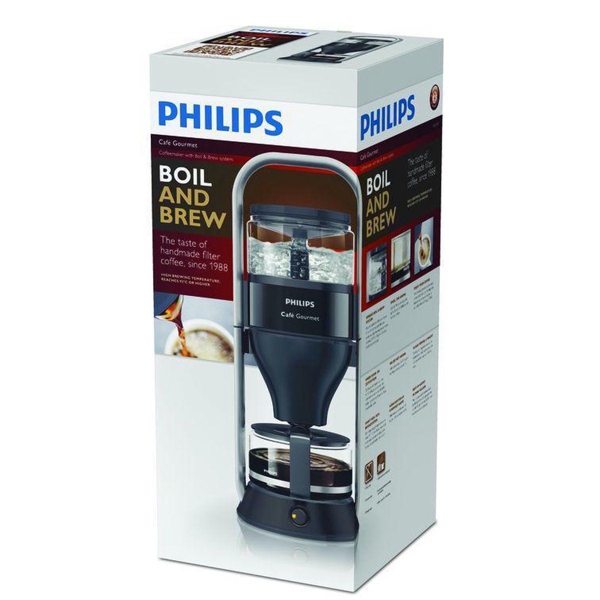 Philips Café Gourmet - Koffiezetapparaat - Zwart | bol.com