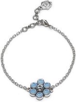 Dolce Luna Armbandje Flower blauw