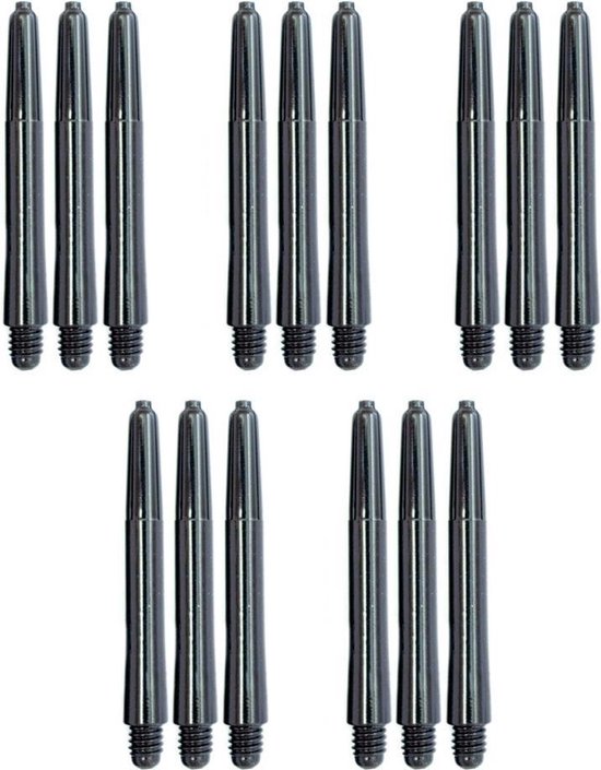 Darts Set zwarte dartshafts - 5 sets (15 stuks) - Inbetween - dartshafts - dart shafts van Dart — afbeelding 2