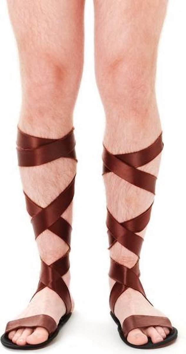 Merkloos Sans marque Griekse bruine sandalen voor heren
