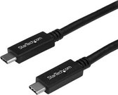 StarTech.com 1 8 m USB-C naar USB-C kabel met 5A/100W Power Delivery - M/M - USB 3.0 (5Gbps) - USB-IF Certified - USB C oplaadkabel - USB-kabel - USB-C (M) recht naar USB-C (M) recht - USB 3.
