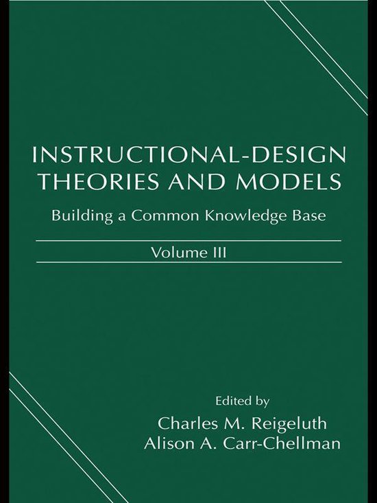 Instructional-Design Theories and Models, Volume III - cover