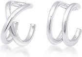 Elli Earrings Boucles d'oreilles earcuff set geo basic minimal 925 Sterling silver