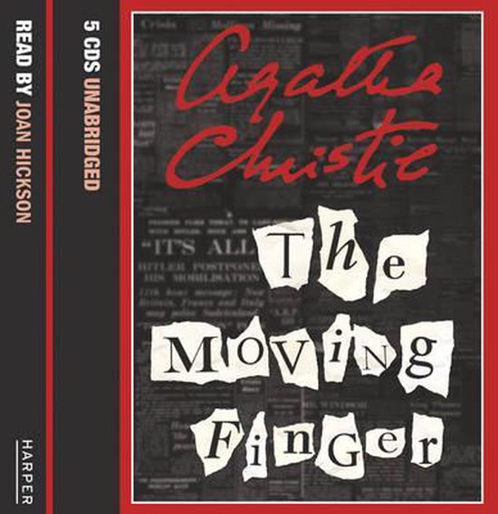 Agatha Christie, The Moving Finger, 5 CD non coupés, lu par Joan Hickson, Harper