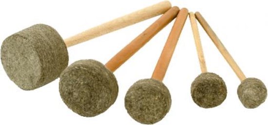 Zentana Klankschalen Viltklopper - Hout & Vilt - Medium van Zentana — afbeelding 2
