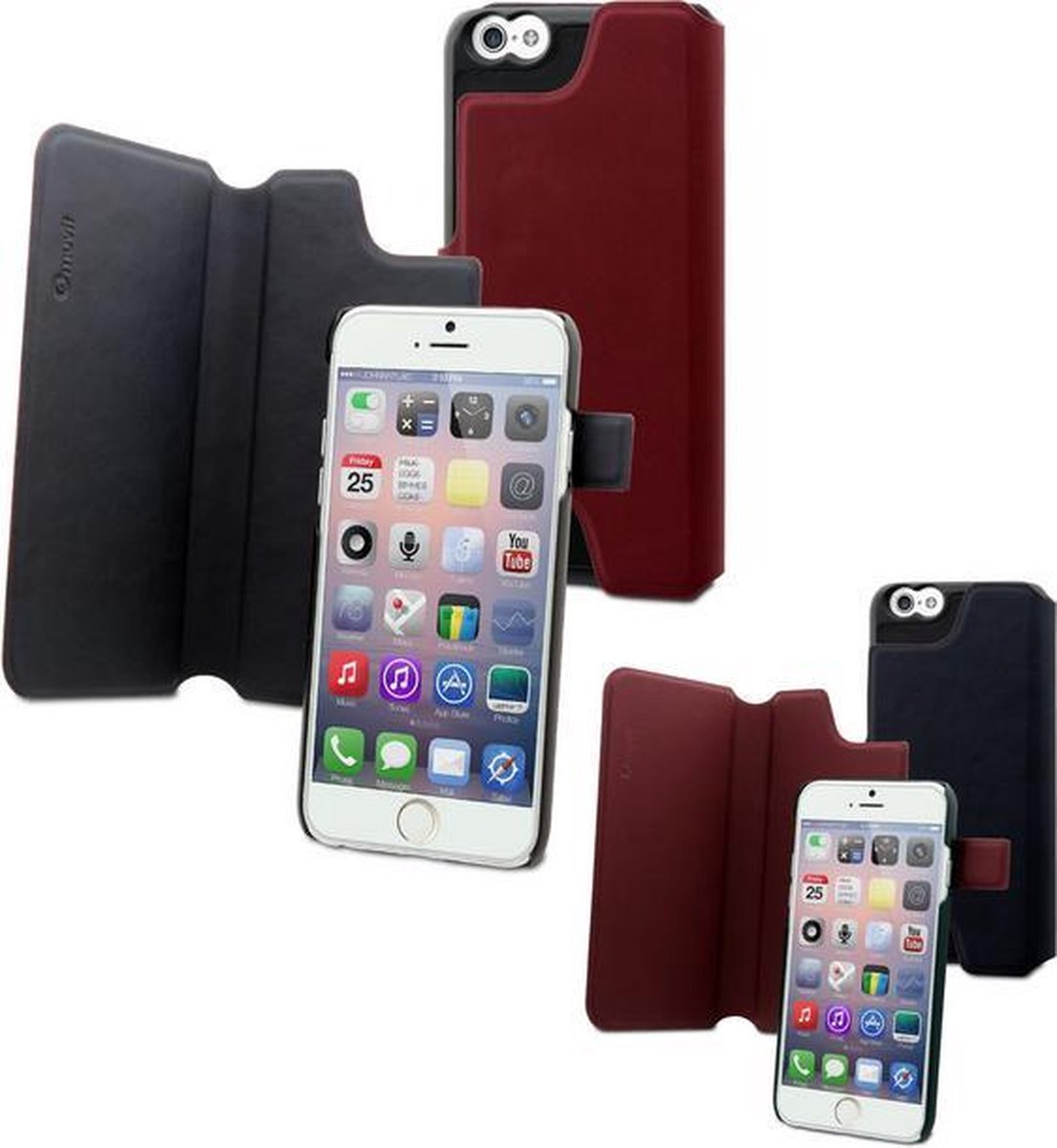 Muvit Magic Reverso Case voor iPhone 6 / 6S - Rood