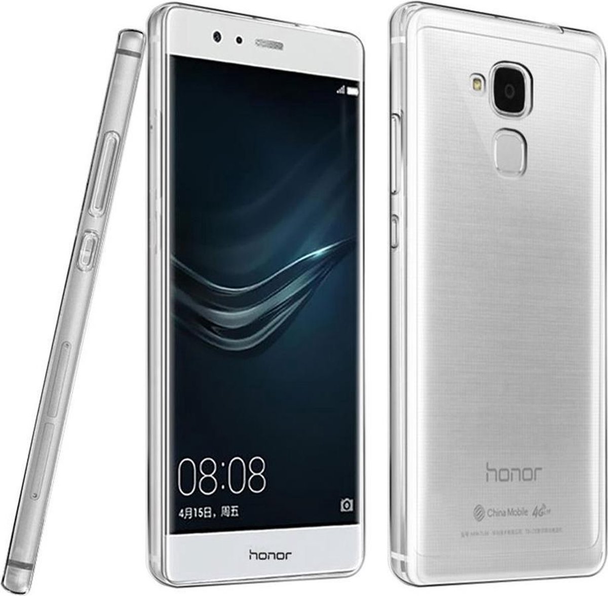 Ultra dunne Silicone case hoesje Geschikt voor: Huawei Honor 5C Transparant