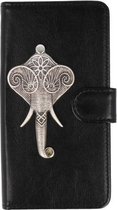 MP case Mystiek iPhone Xs Max bookcase olifant zilver hoesje